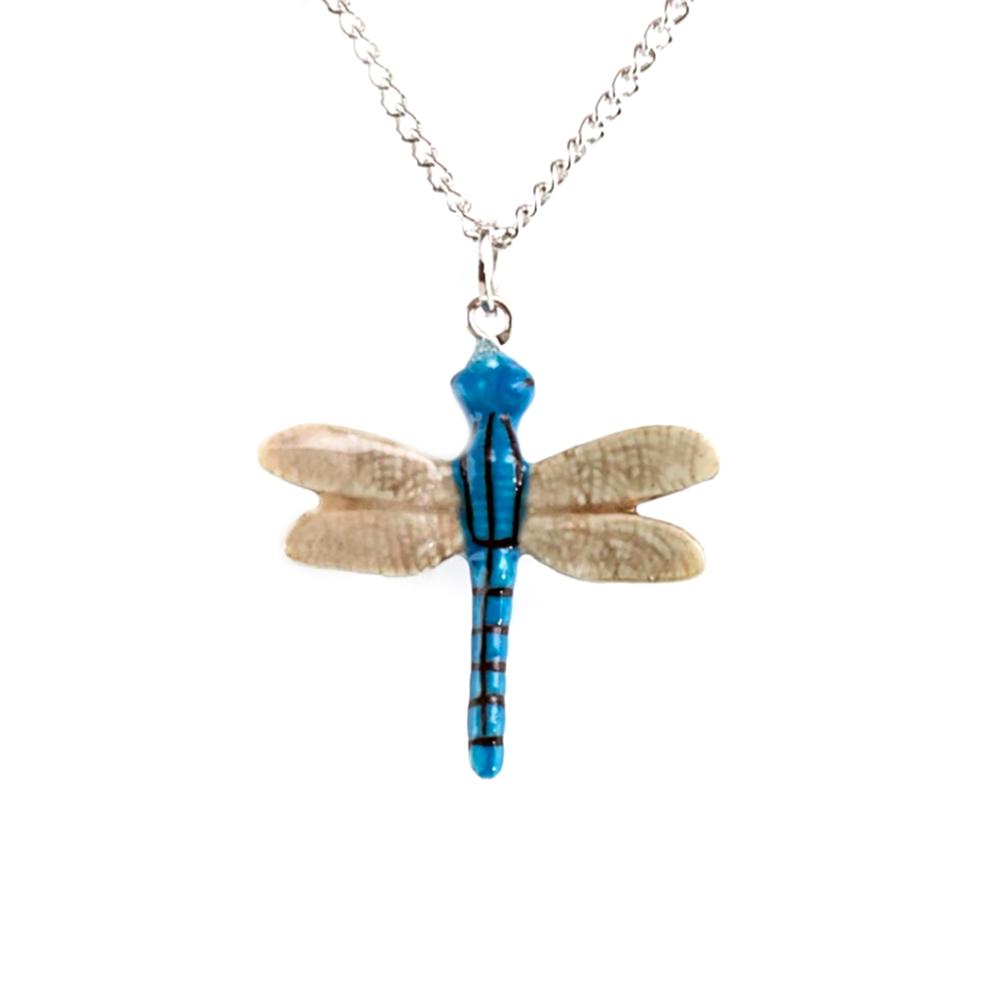 Sterling Silver Blue John Four Stone Dragonfly Necklace P1473 | Handmade  Designer Jewellery