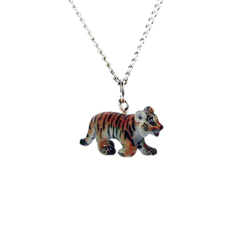 Tiger Pendant Porcelain Jewelry