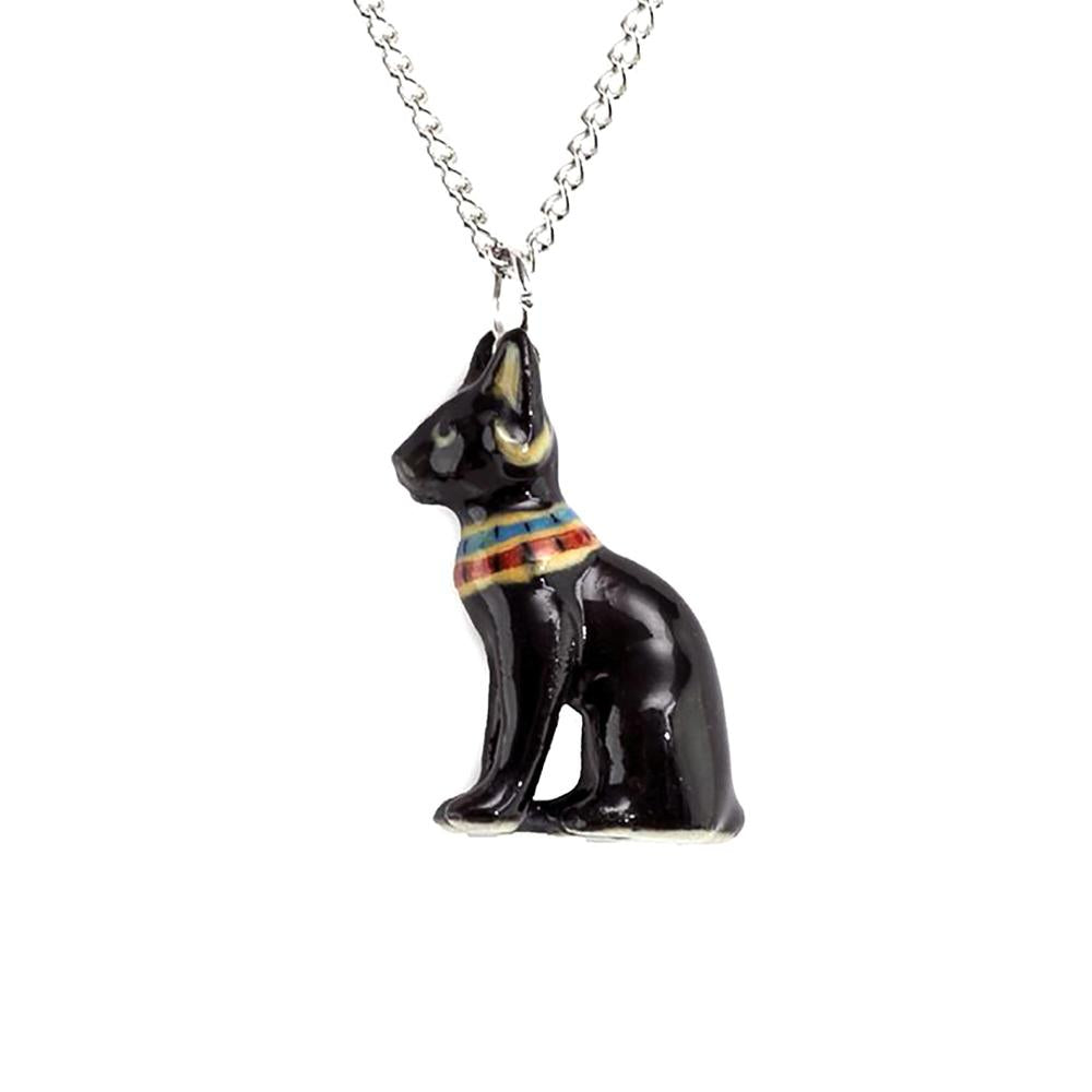 Black Cat Terrarium Necklace – Charming Little Fox