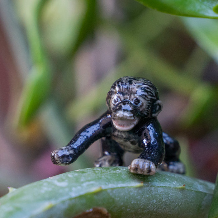 Monkey - Bonobo Baby "Harmony - miniature porcelain figurine