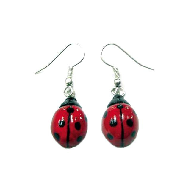 Ladybug Porcelain Earrings