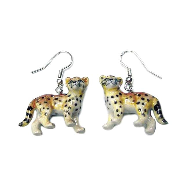 Cheetah Porcelain Earrings