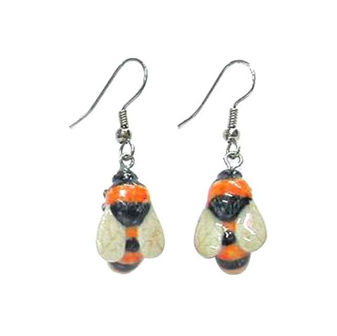 Bumblebee Porcelain Earrings