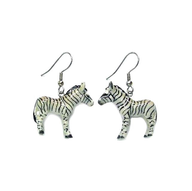 Zebra Porcelain Earrings