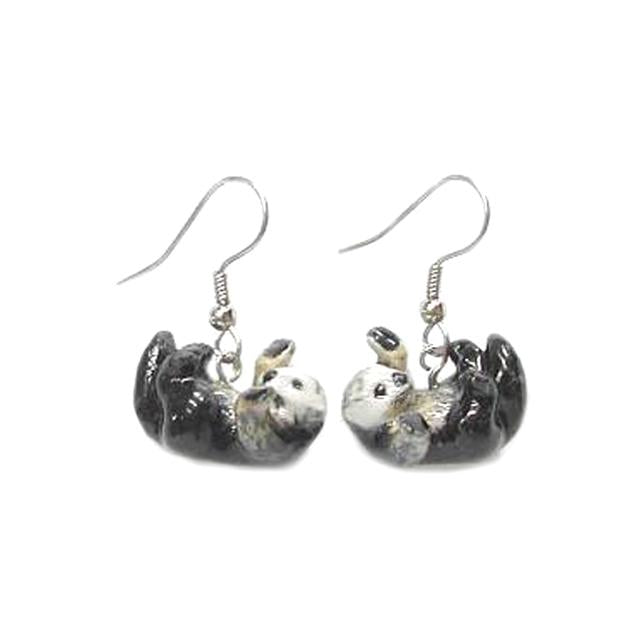 Sea Otter Porcelain Earrings
