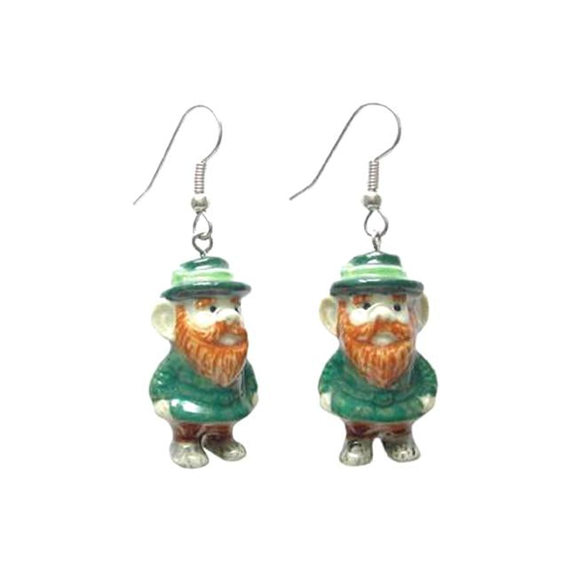 St Patricks Day Earrings St Patricks Day Jewelry Leprechaun