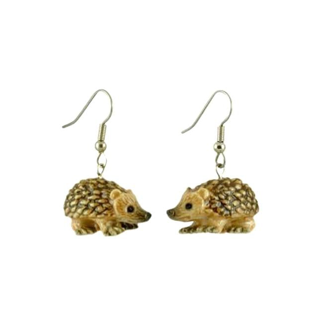 Hedgehog Porcelain Earrings