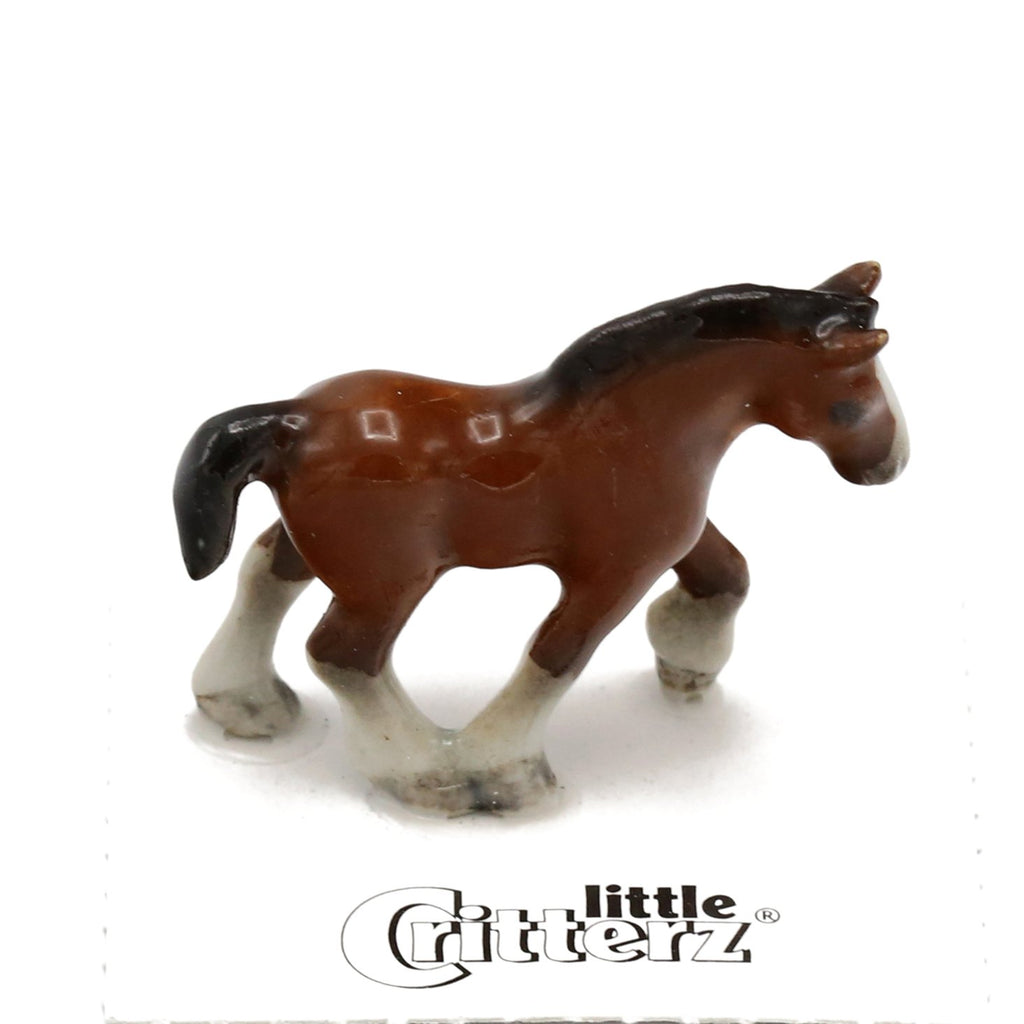 Schleich Brown & White Clydesdale Mare Toy