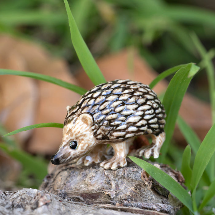 Hedgehog "Tiggy" - miniature porcelain figurine