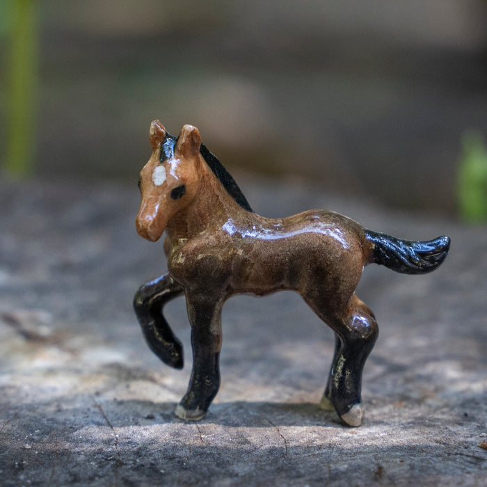 Horse - Morgan Colt "Justin" - miniature porcelain figurine