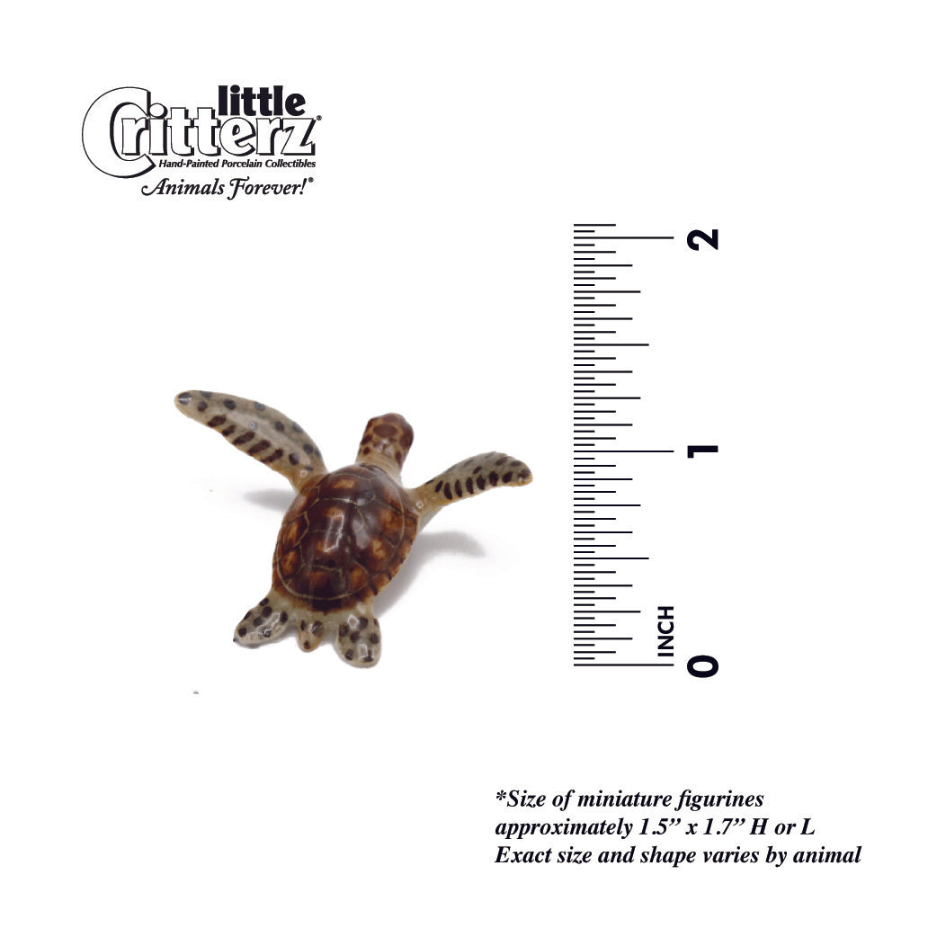 MINIATURE SEA TURTLES Figure Figurines Dollhouse Diorama Terrarium Supplies  Plastic Animal Small Animals Mini Figures Ocean Green Turtle 