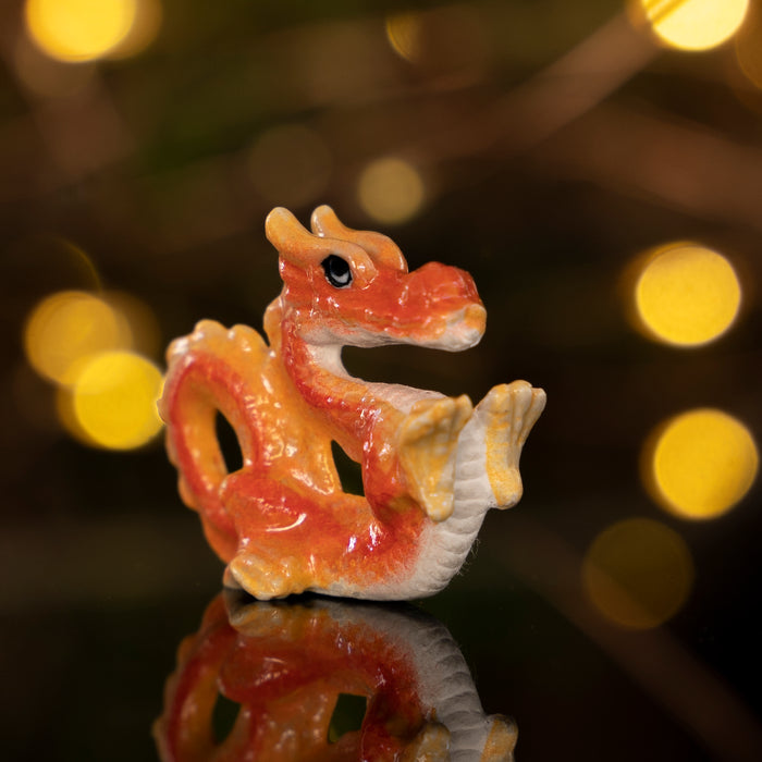 Chinese Zodiac - Dragon "Good Luck" - miniature porcelain figurine