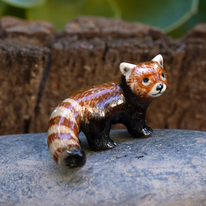 Red Panda  "Firefox" - miniature porcelain figurine