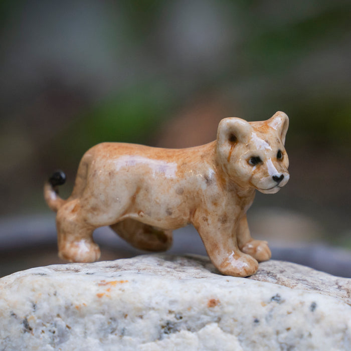 Lion Cub - "Kruger" - miniature porcelain figurine