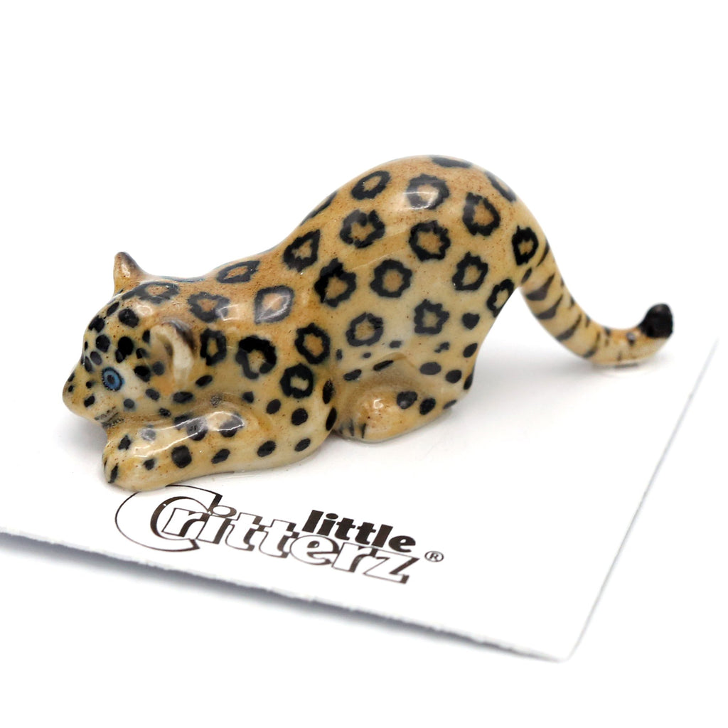 Little Critterz Miniature Porcelain Animal Figure Jaguar Cub  LC426