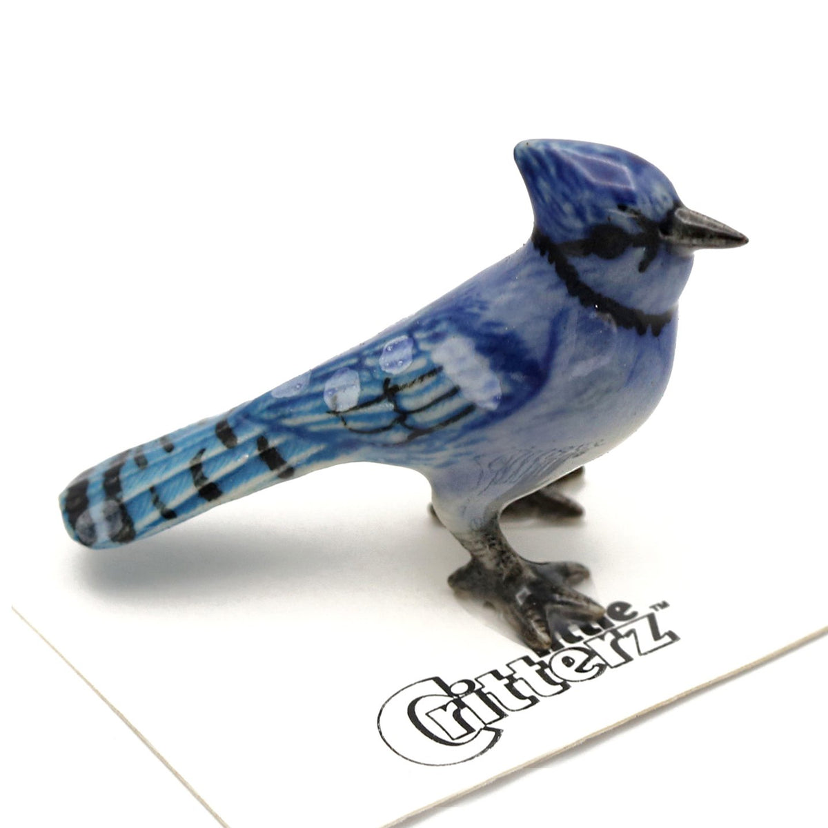 Porcelain Blue Jay (Bird Figurine) - Little Critterz√Ç¬Æ