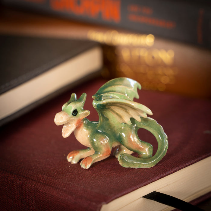 Western Dragon "Draco" - miniature porcelain figurine