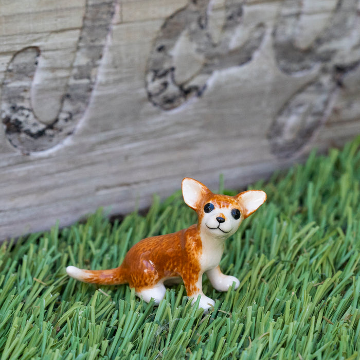 Chihuahua "Rascal" - miniature porcelain figurine