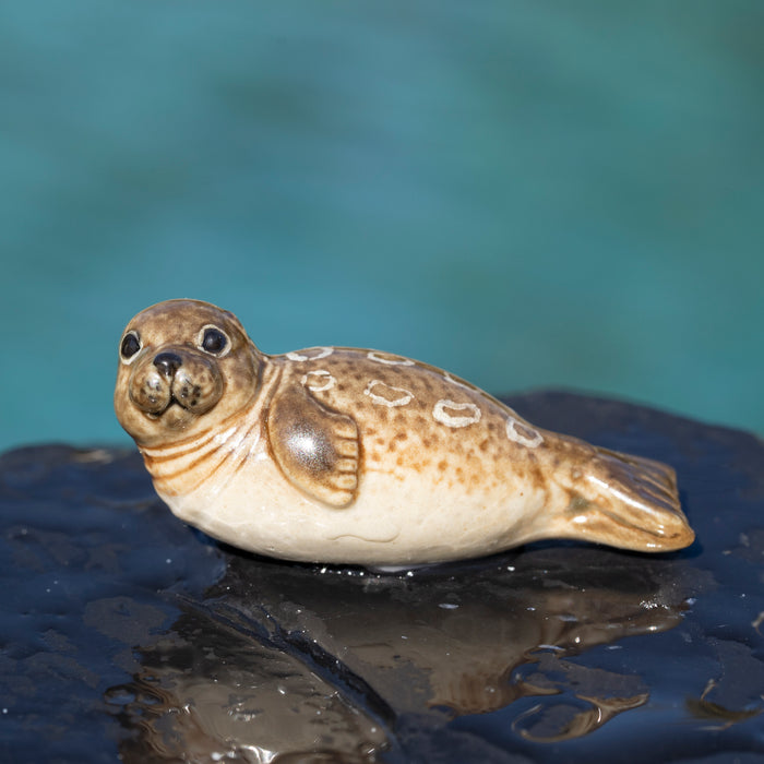 Seal - Ringed Seal  "Chukchi" - miniature porcelain figurine