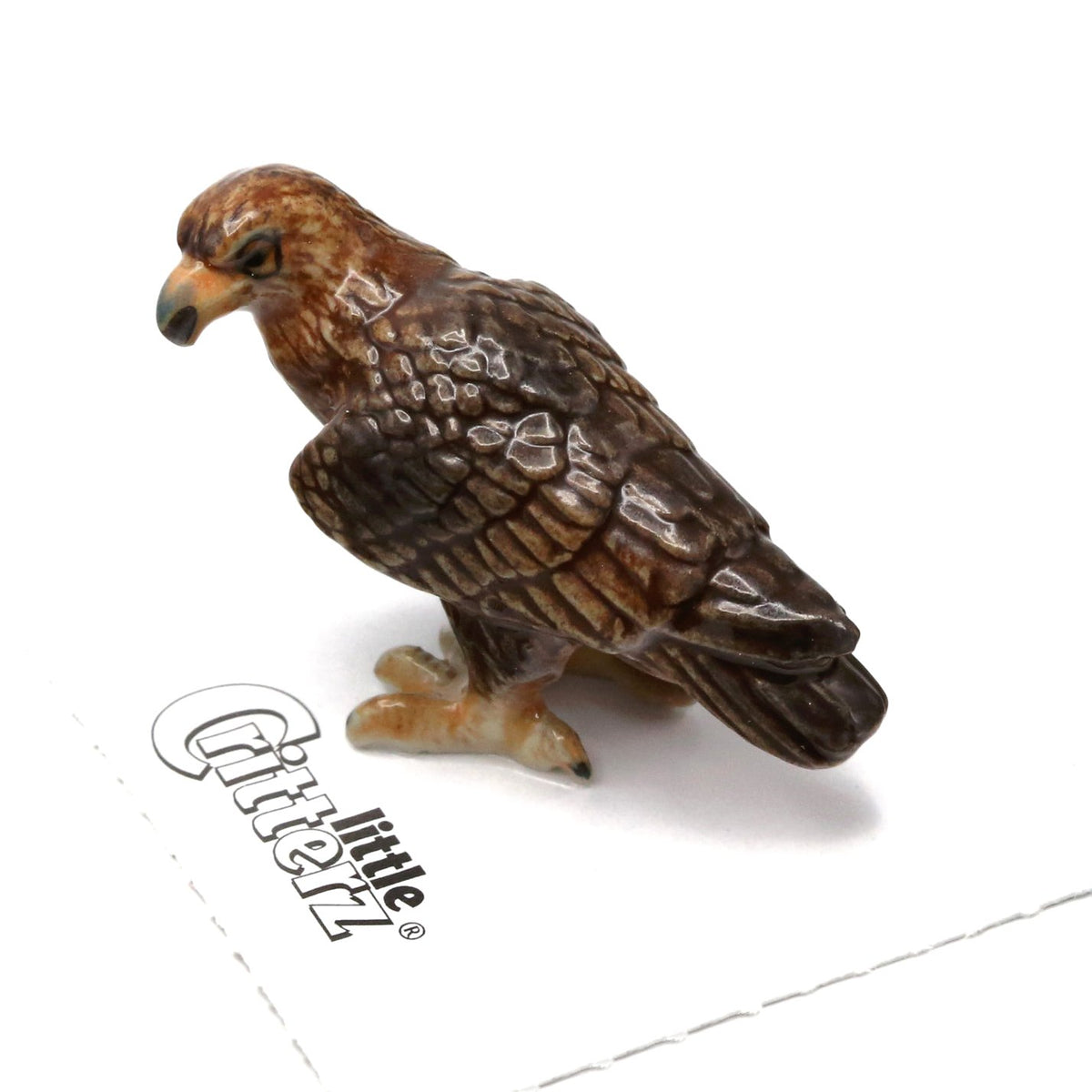 Golden Eagle Figurine Handcrafted Miniatures Little Critterz