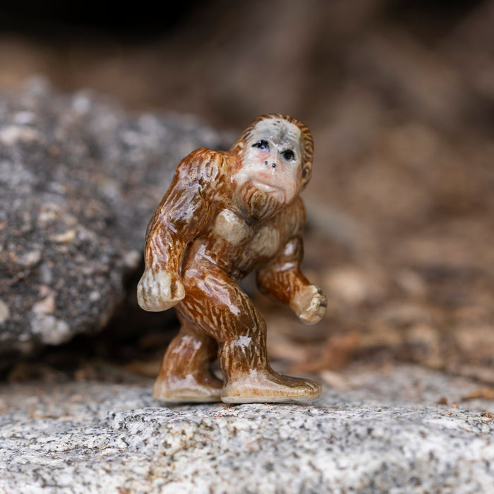 Cryptozoology - Sasquatch  "Bigfoot" - miniature porcelain figurine