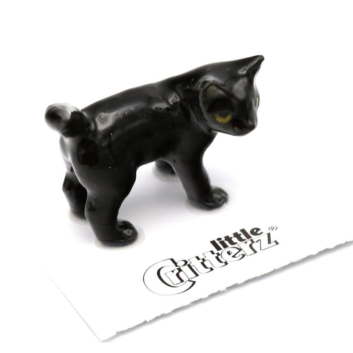 Cat - Grey Tabby KittenLily - miniature porcelain figurine