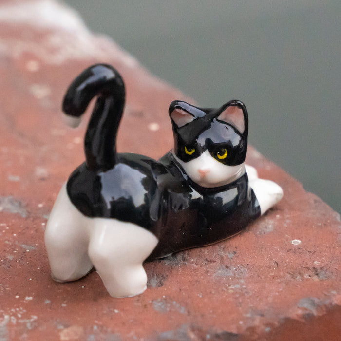 Tuxedo Cat Figurine