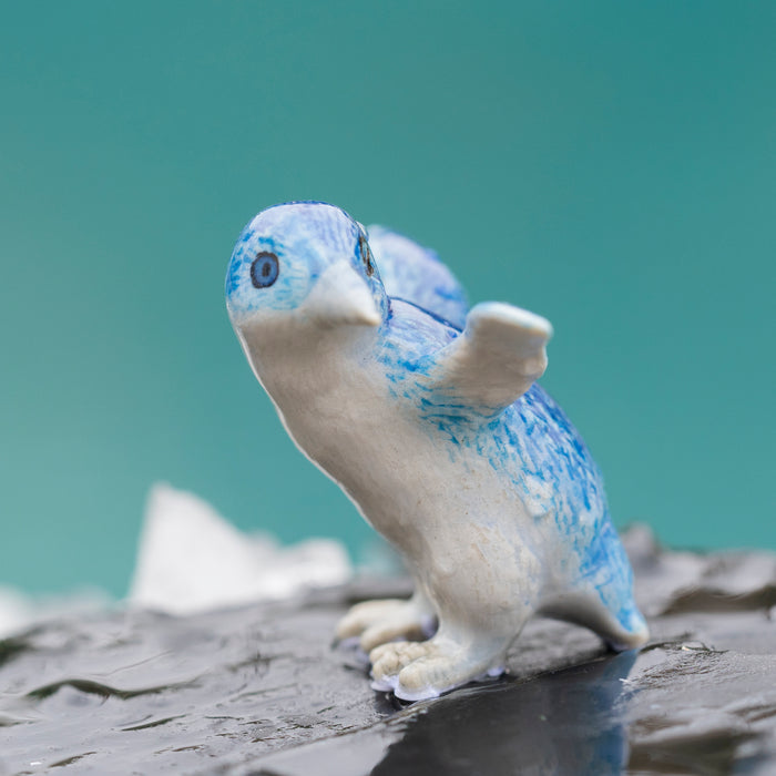Penguin - Blue Fairy Penguin  "Oamaru" - miniature porcelain figurine