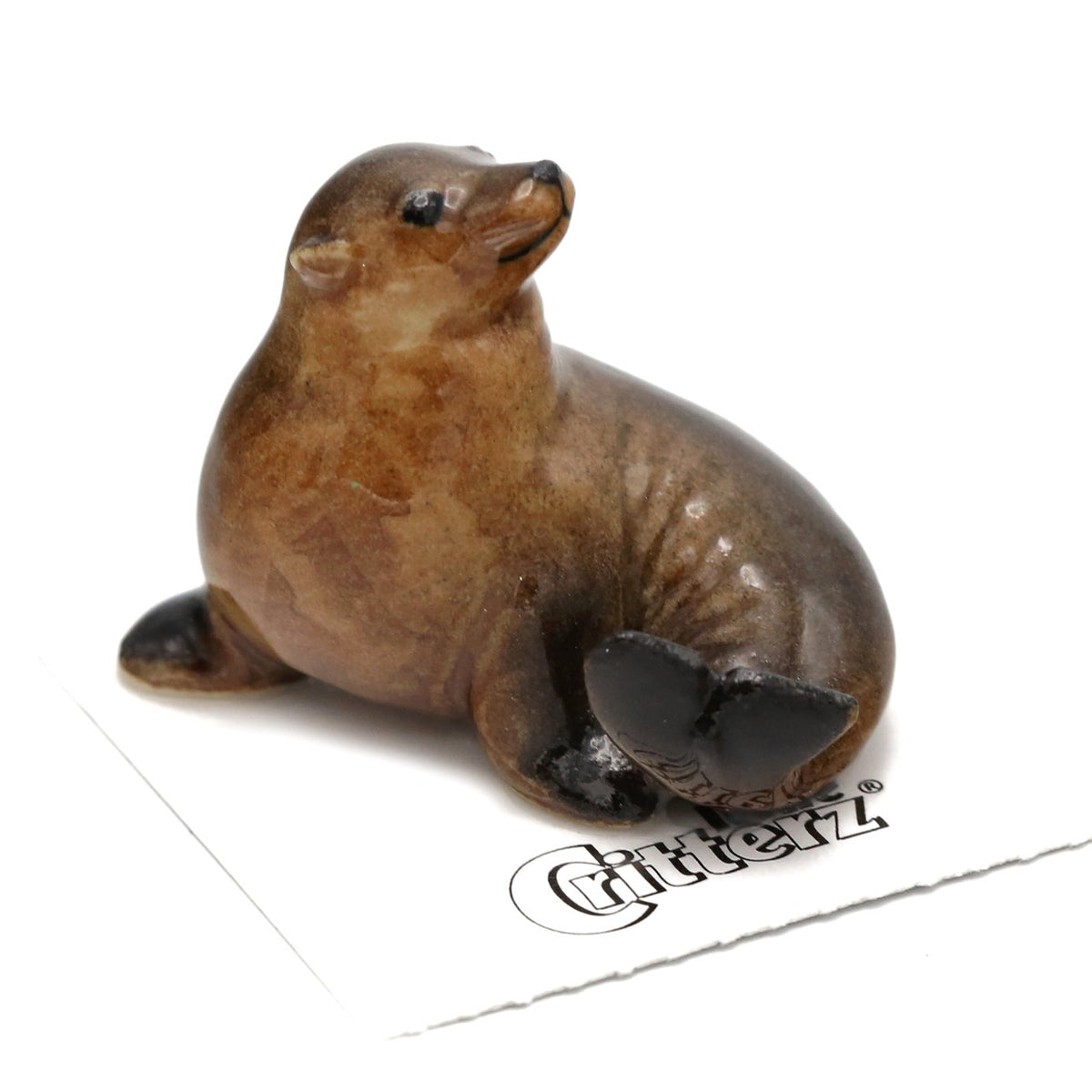 Sea Lion Porcelain Miniature - Ceramic Collectible Animals — Little ...