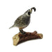 Quail on Branch - Porcelain Animal FIgurines - Northern Rose, Little Critterz