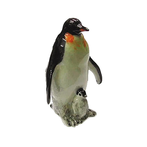 Penguin with Chick - Porcelain Animal FIgurines - Northern Rose, Little Critterz