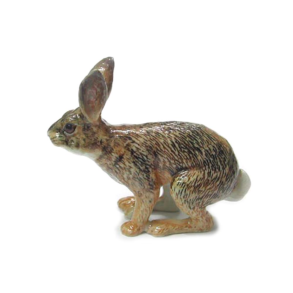 Cottontail Rabbit - Porcelain Animal FIgurines - Northern Rose, Little Critterz