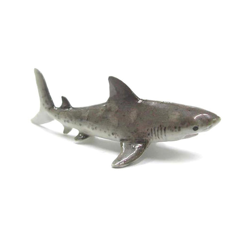 Shark - Porcelain Great White Shark - Porcelain Animal FIgurines - Northern Rose, Little Critterz