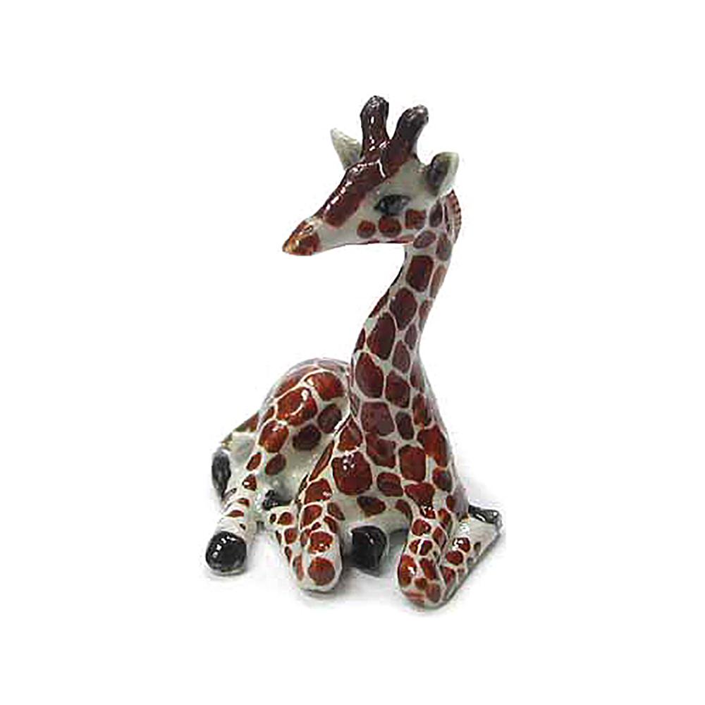 Giraffe Calf Lying Down - Porcelain Animal FIgurines - Northern Rose, Little Critterz