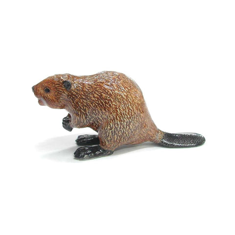 Beaver - Porcelain Animal FIgurines - Northern Rose, Little Critterz