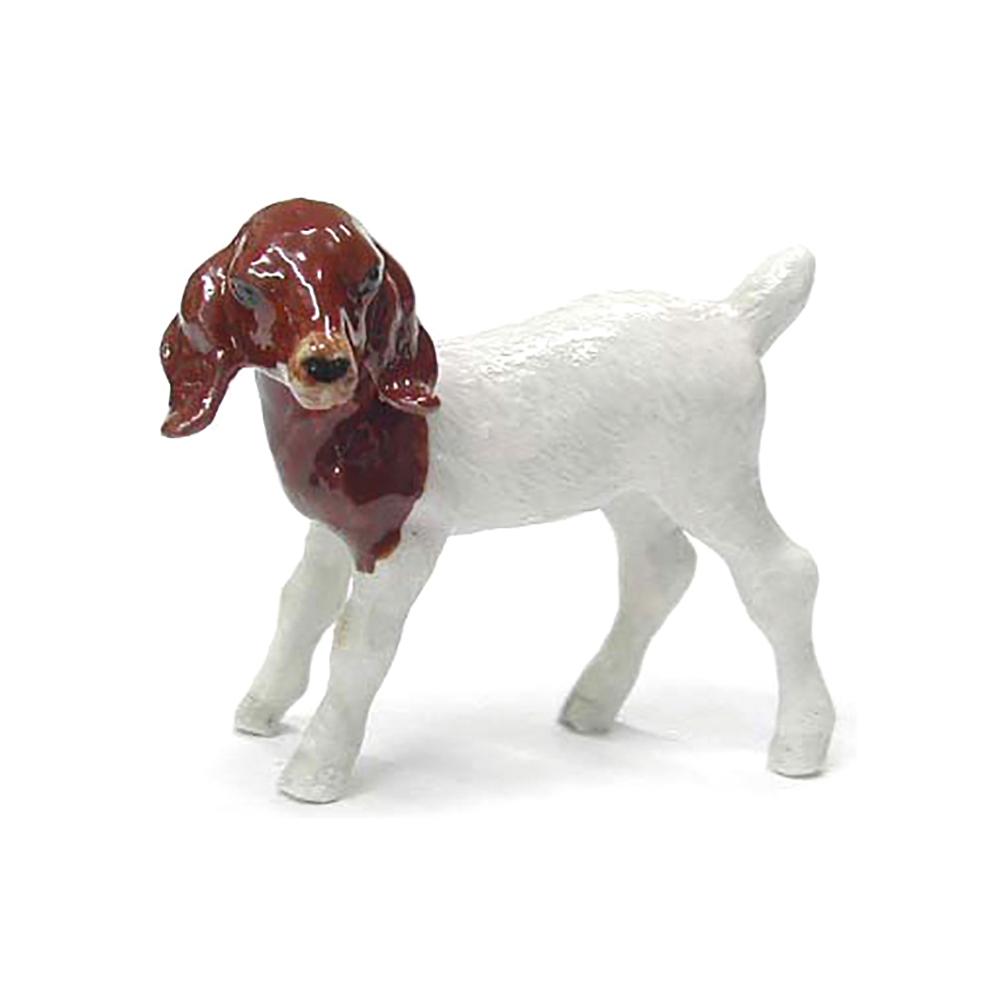 Boer Goat Kid - Porcelain Animal FIgurines - Northern Rose, Little Critterz