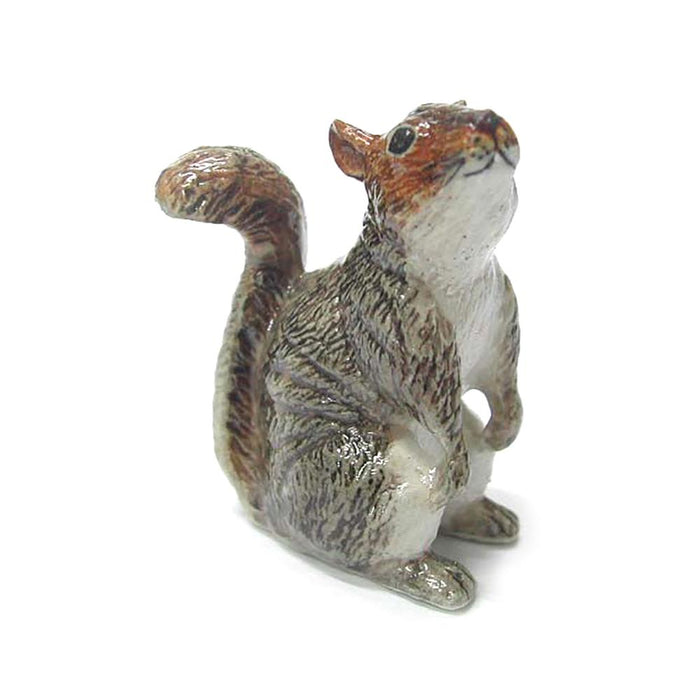 Gray Squirrel Standing - Porcelain Animal FIgurines - Northern Rose, Little Critterz