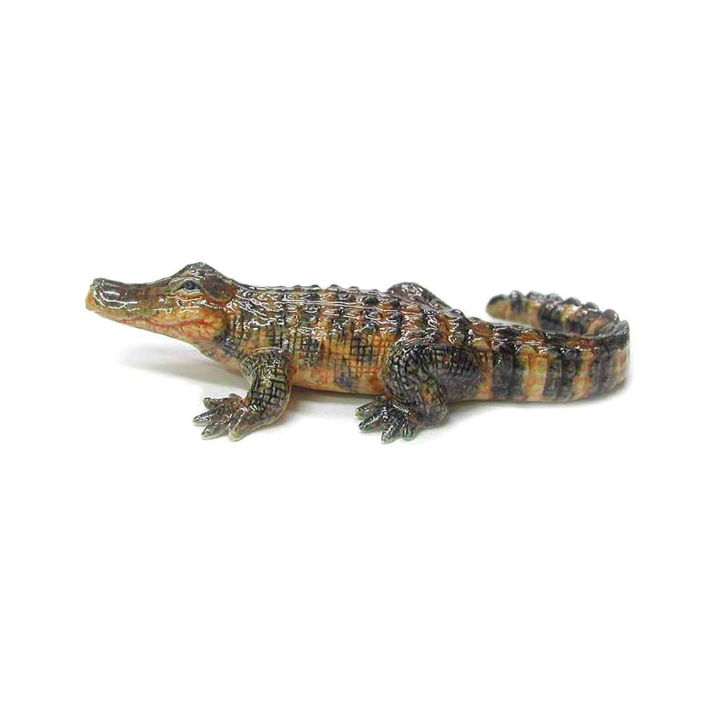 American Alligator - Porcelain Animal FIgurines - Northern Rose, Little Critterz