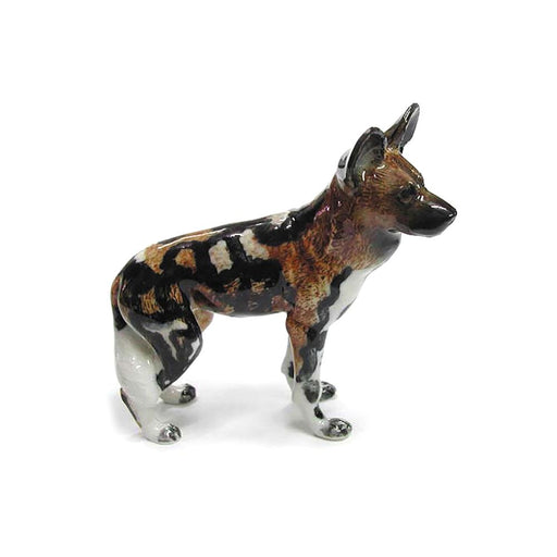 Dogs - African Wild Dog - Porcelain Animal FIgurines - Northern Rose, Little Critterz