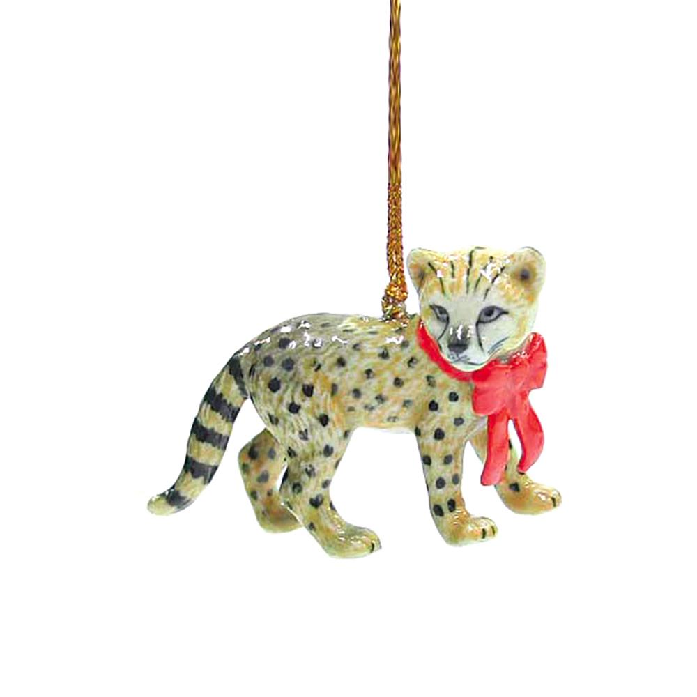 Cheetah Christmas Ornament
