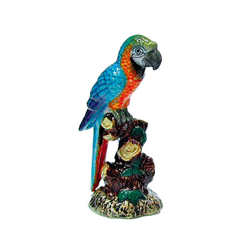 Parrot - Porcelain Blue & Gold Macaw - Porcelain Animal FIgurines - Northern Rose, Little Critterz