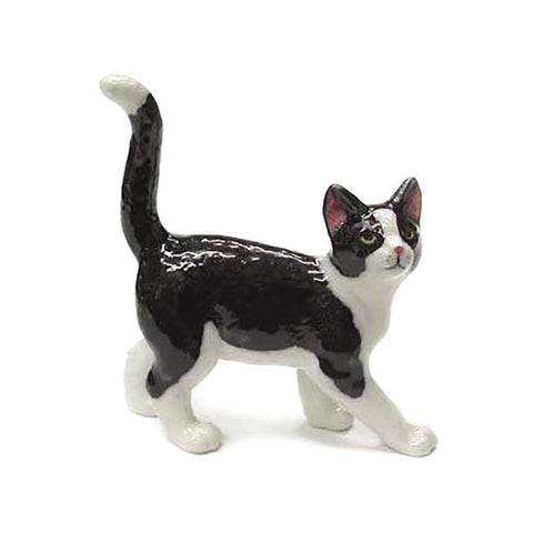 Kitten - Porcelain Tuxedo Kitten - Porcelain Animal FIgurines - Northern Rose, Little Critterz