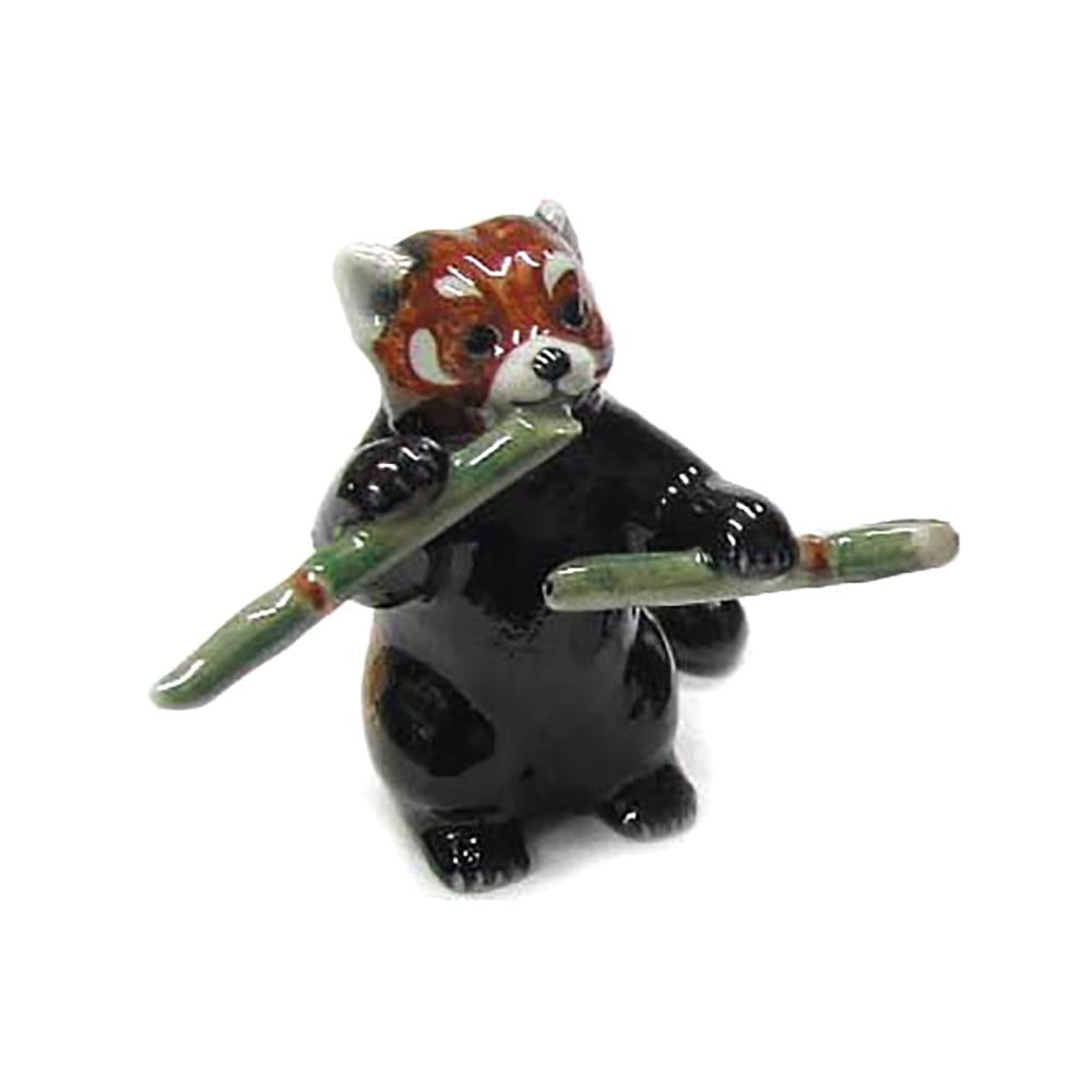 Red Panda Cub Standing - miniature porcelain figurine