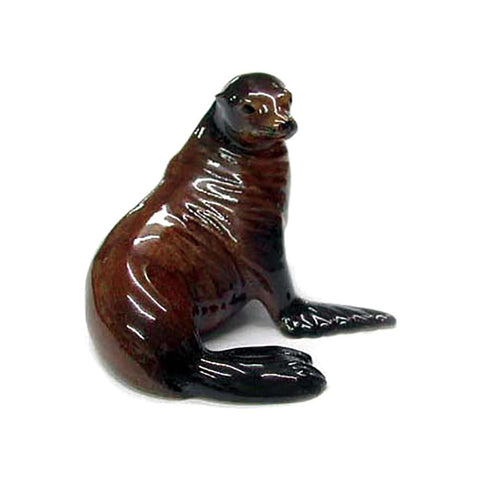 Sea Lion Head Right - Porcelain Animal FIgurines - Northern Rose, Little Critterz