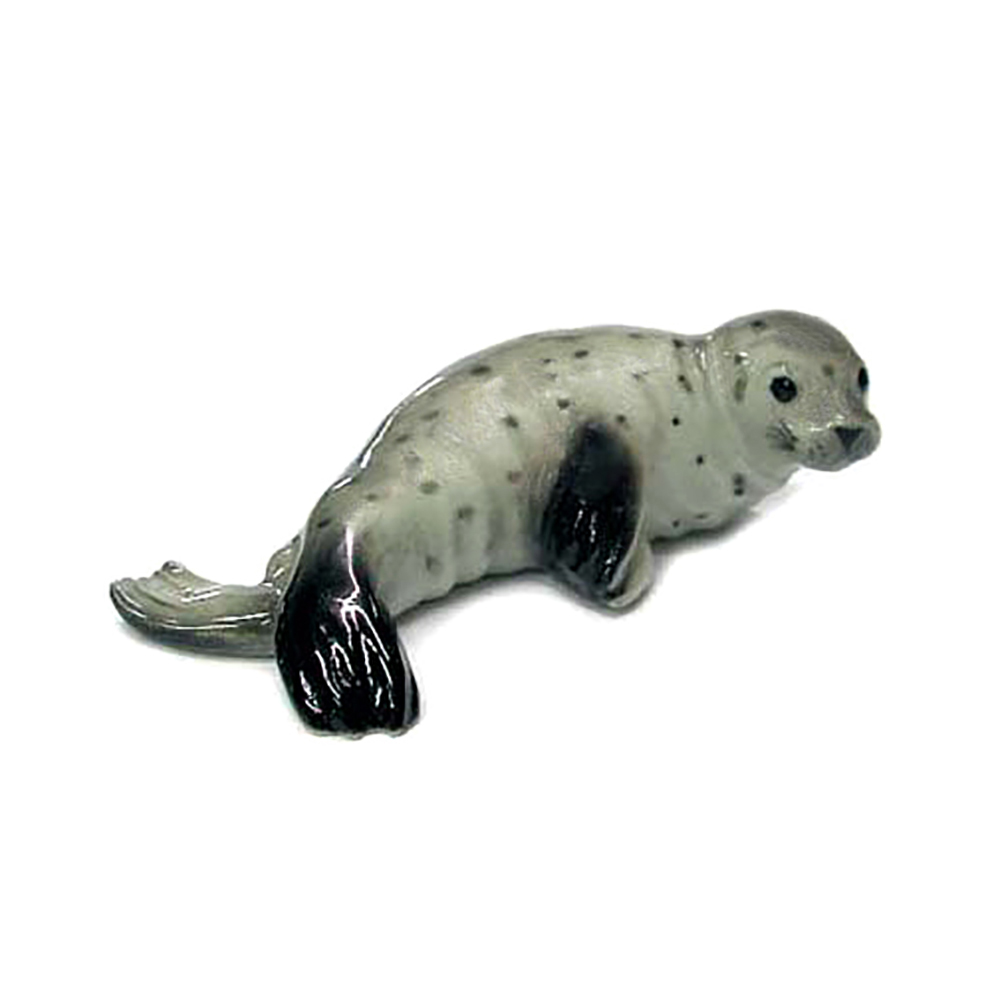 Harbor Seal Pup Claps - Porcelain Animal Figurines — Little Critterz