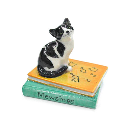 cat - Porcelain Figurine Kitten Mewsings - Porcelain Animal FIgurines - Northern Rose, Little Critterz