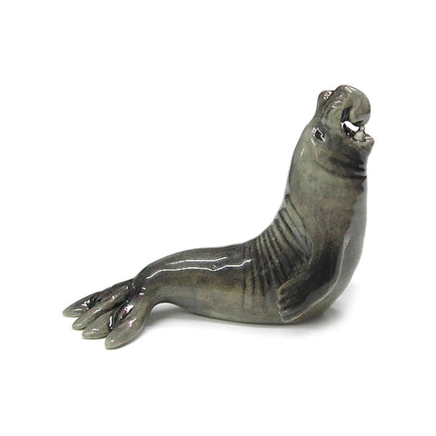Seal  - Porcelain Elephant Seal - Porcelain Animal FIgurines - Northern Rose, Little Critterz