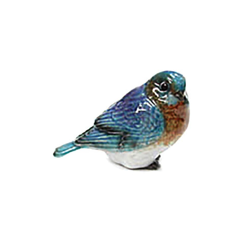 Bird - Eastern Bluebird - miniature porcelain figurine